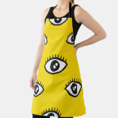 抽象芸術眼の継ぎ目のないパターン。シームレスな視点の背景 エプロン (インサイチュ)