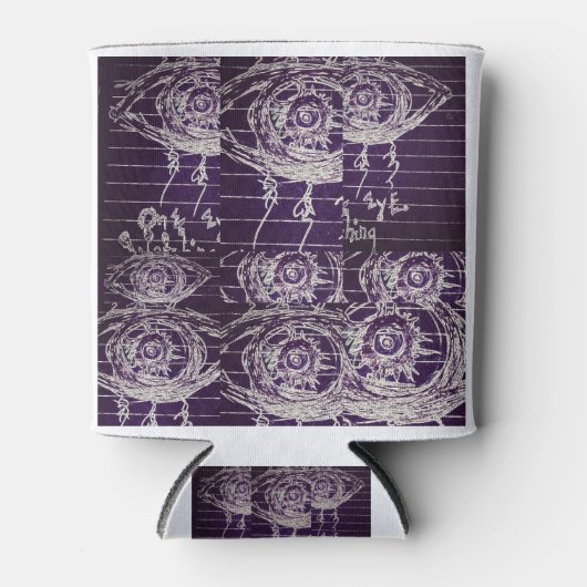 抽象芸術眼 缶クーラー (正面)