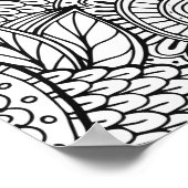 抽象芸術着色ポスター ポスター (角)