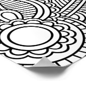 抽象芸術着色ポスター ポスター (角)