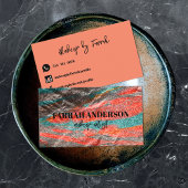 抽象芸術着色金属フェイク箔 名刺