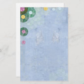 抽象芸術睡蓮 便箋 (正面/裏面)