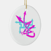 抽象芸術矢印オーナメント セラミックオーナメント (右)