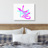 抽象芸術矢印キャンバスプリント キャンバスプリント (インサイチュ (寝室))