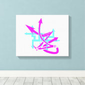 抽象芸術矢印キャンバスプリント キャンバスプリント (インサイチュ (ウッドフロア))