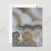 抽象芸術石マクロ ポストカード (正面/裏面)