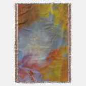 抽象芸術石化木材クローズアップ スローブランケット (正面縦)