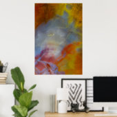 抽象芸術石化木材クローズアップ ポスター (ホームオフィス)