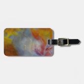 抽象芸術石化木材クローズアップ ラゲッジタグ (正面横)