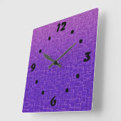 抽象芸術石組織レンガデカーソナブル スクエア壁時計 (傾斜)