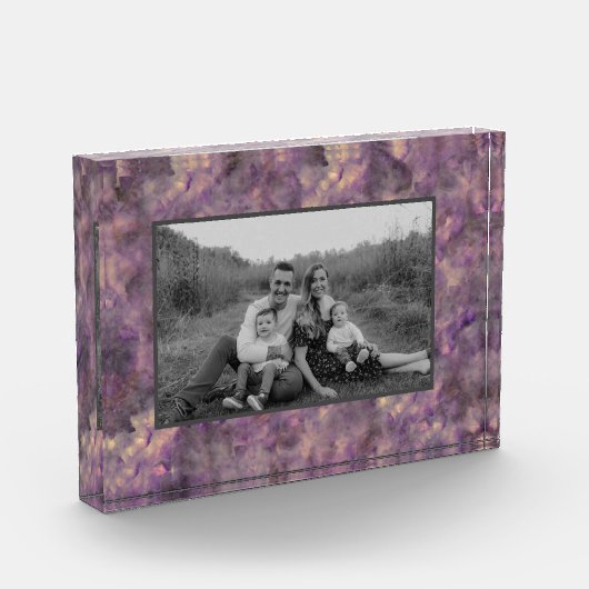 抽象芸術石英大理石花崗岩 フォトブロック (左)