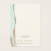 抽象芸術石金箔イヤリングディスプレイカード (裏面)