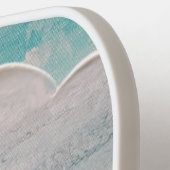 抽象芸術砂と海 ピックルボールラケット (左詳細)