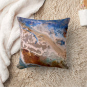 抽象芸術砂ビーチ模様水泡パターン クッション (ブランケット)