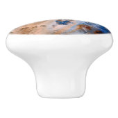 抽象芸術砂ビーチ模様水泡パターン セラミックノブ (側面)