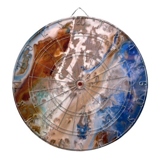 抽象芸術砂ビーチ模様水泡パターン ダーツボード (正面)