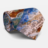 抽象芸術砂ビーチ模様水泡パターン ネクタイ (ロール)