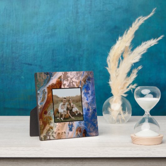 抽象芸術砂ビーチ模様水泡パターン フォトプラーク (インサイチュ)