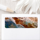 抽象芸術砂ビーチ模様水泡パターン ラベル (インサイチュ)