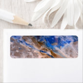 抽象芸術砂ビーチ模様水泡パターン ラベル (インサイチュ)