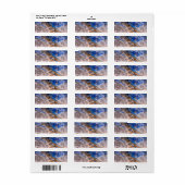 抽象芸術砂ビーチ模様水泡パターン ラベル (フルシート)