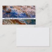 抽象芸術砂ビーチ模様水泡パターン 名刺 (正面/裏面)