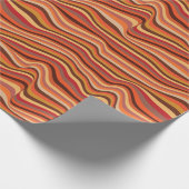 抽象芸術砂岩カラフル波模様 ラッピングペーパー (角)