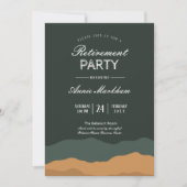 抽象芸術砂漠の景観の引退 招待状 (正面)