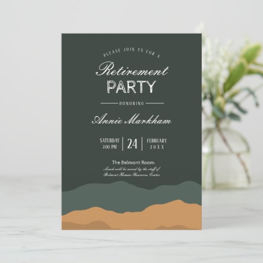 抽象芸術砂漠の景観の引退 招待状 (スタンド正面)