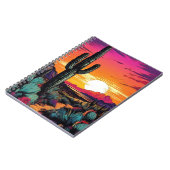 抽象芸術砂漠サボテン | ノートブックのジャーナル ノートブック (左側)