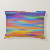 抽象芸術砂漠サンセットスカイアートワーク アクセントクッション (裏面)