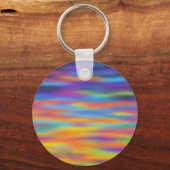 抽象芸術砂漠サンセットスカイアートワーク キーホルダー (正面)