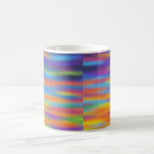 抽象芸術砂漠サンセットスカイアートワーク コーヒーマグカップ (中央)