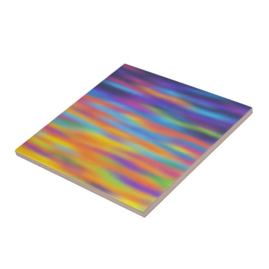 抽象芸術砂漠サンセットスカイアートワーク タイル (側面)