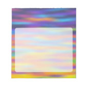 抽象芸術砂漠サンセットスカイアートワーク ノートパッド (正面)