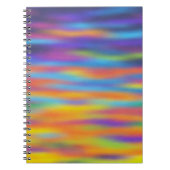 抽象芸術砂漠サンセットスカイアートワーク ノートブック (正面)