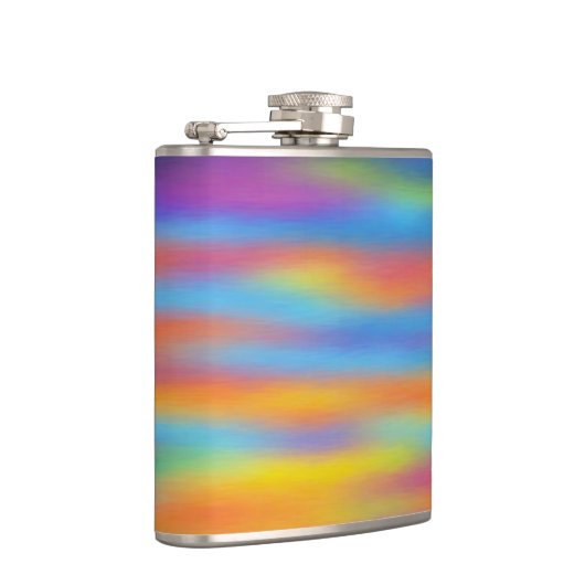 抽象芸術砂漠サンセットスカイアートワーク フラスク (右)