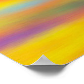 抽象芸術砂漠サンセットスカイアートワーク ポスター (角)