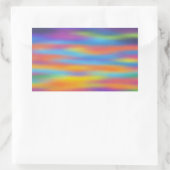 抽象芸術砂漠サンセットスカイアートワーク 長方形シール (バッグ)