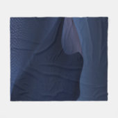 抽象芸術砂漠 フリースブランケット (正面(横))