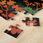 抽象芸術神秘的な木 ジグソーパズル (側面)