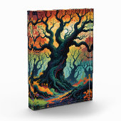 抽象芸術神秘的な木 フォトブロック (左)