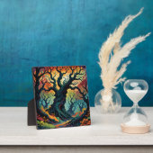 抽象芸術神秘的な木 フォトプラーク (インサイチュ)