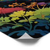 抽象芸術神秘的な木 ポスター (角)