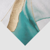 抽象芸術禅の背景金ゴールドゼアル緑のデコパージュ 薄葉紙 (詳細)