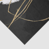 抽象芸術禅の背景金ゴールド黒い緑のデコパージュ 薄葉紙 (詳細)