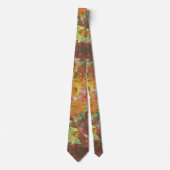 抽象芸術秋のオーク葉のネックタイ ネクタイ (正面)