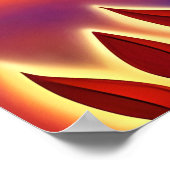 抽象芸術秋の収穫木 ポスター (角)