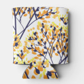 抽象芸術秋の木のパタモダンーン 缶クーラー (裏面)