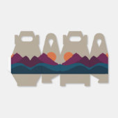 抽象芸術秋秋の山の風景サンセット フェイバーボックス (折り畳みなし)